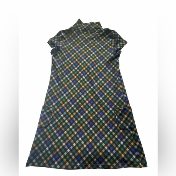 Funky People Plaid Shift Dress Mod 60s Retro Twee Dark Academia Poetcore M - Picture 12 of 13